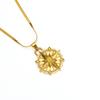 Collar con brújula retro de estilo europeo y americano para mujer, con colgante de estrella Bamang chapado en oro 18k de acero inoxidable de alta calidad.