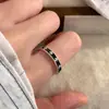 Anillos de Pareja Cruz con Flor de Iris Esmaltada Un Par para Hombres y Mujeres Estudiantes Estilo Ins Diseño de Nicho Anillos Abiertos Ajustables