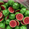 Juguetes de Comida de Resina de Fruta Realista 3D Fresa Sandía Pegamento de Crema Accesorios para Fundas de Teléfono Pasadores Adornos Creativos Lindos