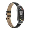 Adequado para Pulseira Xiaomi Mi Band 10, Couro com Padrão de Crocodilo, Pulseira de Pulso Moderna e Versátil, Caixa de Metal, Pulseira Xiaomi Mi Band 9