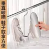 Secador de Sapatos de Aço Inoxidável com Ganchos para Uso Externo, Secador de Sapatos Multifuncional à Prova de Vento para Varanda de Casa