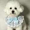 Toalla Saliva Mascota Transfronteriza, Babero Gato, Moño, Adorno de Encaje, Accesorios Perro, Bufanda, Venta al por Mayor Fabricante