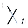 Halloween Deadpool Ninja Samurai Plástico Madeira Espada Anime Cosplay Performance de Palco Adereços Espada Dupla Capa Traseira