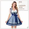 Roupas femininas transfronteiriças para Oktoberfest alemã, vestido de menina da cerveja bávara, fantasia europeia e americana de Halloween