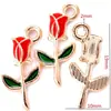 Liga DIY Acessórios para joias pingente de flor gota de óleo rosto sorridente pingente de colar brincos acessórios W206