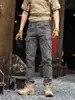 Calça de Trabalho em Algodão Lavado Nova An Yang Masculina 2026 Outono Americana Solta Multi-Bolsos Perna Reta Casual Esportiva Longa