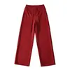 Atacado de Roupas Femininas Transfronteiriças Calças Retas Largas e Soltas com Forro de Fleece, Calças Soltas de Comprimento Total, Calças Casuais Retas Estilo Europeu e Americano