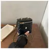 Comercio Exterior Estilo Coreano Chic 2026 Textura Moda Hilo Bordado Cadena Cuadrícula de Diamantes Hombro Único Cruzado Caja Labial Bolsa Cuadrada Pequeña