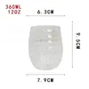 Conjunto de 16oz de Vidro Transparente Amazon para Casa Festa Particular Suco de Leite Bebida Whiskey Estilo Ins
