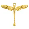 Acessórios Pingente Libélula Aço Inoxidável 304 Acessórios Simples e Frescos Colar Pulseira Joias DIY Galvanoplastia a Vácuo Estoque Pronto
