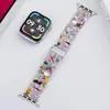 Correa de Reloj Curva de Bambú y Resina Personalizada para Niñas Adecuada para Correa de Apple Watch Generación S11Iwatch910 45/41mm