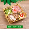 Caja Desechable Limpia para Verduras Caja de Empaque para Verduras Caja para Verduras Frías y Comida Cocinada Cuadrada con Tapa Caja de Plástico Anti-vaho con Recorte para Frutas