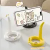 Suporte de Celular Gato de Desenho Animado Suporte de Mesa para Celular Suporte Criativo Rabo de Gato Fofo Suporte Preguiçoso para Tablet