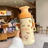 Copo Térmico Estilo Novo para Crianças e Meninas, Copo Especial de Aparência Sofisticada para Estudantes para a Escola, Copo de Água com Canudo, Copo Portátil Fofo