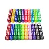 Especial Fronteiriço Dados coloridos de 16mm acrílico transparentes pontos arredondados peneira xadrez e cartas suprimentos de entretenimento
