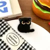 Clipes de papel para notebook de gato preto de desenho animado, clipes de nota de papelaria estilo ins, clipes de PP, clipes de vedação