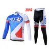 Novo Traje de Ciclismo Edição de Equipe Primavera, Outono e Inverno Bicicleta de Estrada Montanha Tour de France Manga Longa Alça Macacão de Lã Masculino e Feminino