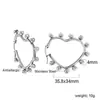 Pendientes Clásicos Europeos y Americanos en Forma de C Transfronterizos, Pendientes Metálicos Creativos de Estilo Fresco de Moda Personalizados, Pendientes de Acero Inoxidable para Mujer