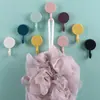 Gancho Adesivo Sem Costura Sem Furos Estilo Nórdico Forte Capacidade de Carga Gancho de Parede para Banheiro Cozinha Gancho Criativo Fofo para Roupas Atrás da Porta