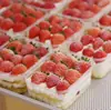 Caja para Pastel de Fresa Christmas Dream Dragon Caja de Empaque Transparente Desechable Fruta Mille-Feuille Mousse Tiramisú Postre