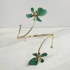 Joyería Transfronteriza Europea y Americana, Pulsera de Brazo Hueca con Patrón Irregular, Anillo de Brazo de Flor Tridimensional con Goteo de Aceite Personalizado y Atmosférico
