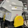 Potente Trituradora de Plástico Multifuncional Equipo Grande de Molienda de Piel de Oveja Fresca Trituradora de Doble Eje Único para Piel de Vaca y Oveja