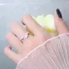 Anillo Rosa Cinabrio Anillo de Dedo Flor Camelia Vintage Anillo Flor Roja Año Nuevo Regalo de Propuesta