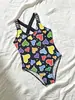 Traje de baño de una pieza con estampado nuevo para niñas 2026, Venta al por mayor de fabricante transfronterizo, Traje de baño de moda y lindo para bebé niña