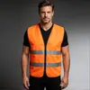 Coletes refletivos para canteiros de obras, projetos de construção chineses, roupas refletivas de segurança, impressão de logotipo personalizado, uniformes de trabalho