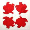 Serie Roja Navideña Colgantes Decorativos Creativos DIY Imagen de Dibujos Animados Artesanías de Madera Colgantes de Viruta de Madera para Disparos