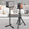 Soporte de Altavoz Metálico Ajustable de Pie 3-8 pulgadas Estante para Altavoces de Estantería Surround Estante para Altavoces