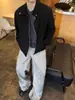Jaqueta Bomber S-Zip de Alta Qualidade para Homens, Outono e Inverno, Corte Amplo, Moderna, Versátil, Casual, Elegante