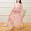 Vestido de Seda Estampada de Morera de Alta Calidad para Mujer Verano 2025 Nuevo Vestido con Escote en V
