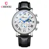 Reloj de pulsera multifuncional Chenxi para hombre, con calendario de fases lunares, resistente al agua, diseño romano, reloj de transmisión en vivo transfronteriza del fabricante para hombre