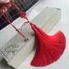 Kit de Accesorios para Colgar en el Coche con Nudo Chino, Borla Combinada, Adorno de Jade, Colgante, Borla de Seda