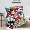 KT gato coolomi manta de franela manta para siesta en el sofá franela impresa Sanrio manta para aire acondicionado Amazon
