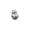 Yiluya plata 999 plata dura 3D mantra de seis palabras de tres vías cuentas sueltas pulsera de cuentas hechas a mano DIY collar cuentas espaciadoras accesorios