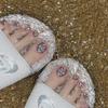 12 Piezas de Parches Puros Hechos a Mano para Uñas de los Pies, Uñas de los Pies Usables, Nuevo Producto Verano 2026, Parches para Uñas de los Pies que Mejoran la Blancura, Removibles