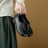 YsshadiR2026 nuevo modelo zapatos para madre de piel de vaca de capa superior, zapatos casuales retro de suela blanda sin cordones para mediana edad y ancianos