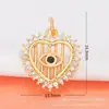Fábrica de Origem Acessórios de Pingente Micro-set Acessórios da Série Coração Acessórios para Joias DIY Charms Banhado a Ouro Real 18K