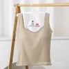 Elegante y Versátil Camiseta sin Mangas de Algodón Puro para Verano con Copas, Espalda Ampliamente Abierta, Lazo, Hermoso Diseño de Espalda, Adecuada para Usar como Prenda Exterior e Interior, Top de Moda
