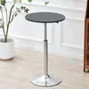 Mesa de Negociación Comercial, Mesa de Patas Altas, Mesa de Bar, Mesa de Café Pequeña de Lujo Ligero para Uso Doméstico, Mesa de Comedor, Mesa Pequeña Giratoria y Ajustable en Altura