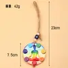 Chaveiro Pingente de Energia de Equilíbrio para Meditação Yoga Venda Quente Transfronteiriça Diagrama dos Sete Meridianos Zen Decoração de Parede para Meditação Pendente para Carro