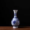 Venta al por mayor de fábrica porcelana azul y blanca porcelana china azul y blanca jarrón mini flor jarrón hidropónico pequeños adornos artesanías
