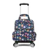 Bolsa de viaje mini plegable ultraligera al por mayor, bolsa de carrito pequeña universal con ruedas portátil, caja de tela para viaje de abordaje