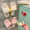 Estante Organizador y de Almacenamiento con Ganchos de Drenaje, Montaje en Pared, Sin Taladro, Soporte para Chanclas de Baño