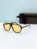 Óculos de Sol de Designer de Luxo para Homens e Mulheres, Óculos de Sol Retrô, Proteção UV400, Estilo Aviador, Europa e América, Ft1023