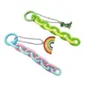 Llavero Colgante Cadena Arcoíris Creativo Colgante Pequeño Fresco Dopamina Accesorios DIY Cubierta de Auriculares Colgante para Pareja