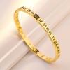 Boa venda de aço titânio pulseira digital romana estilo frio personalizado pulseira ins nicho design estilo coreano internet celebridade namoradas mão