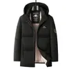 Casaco de algodão espesso masculino e feminino, à prova de vento e quente para o inverno, com capuz removível, jaqueta de algodão casual para casais M9528